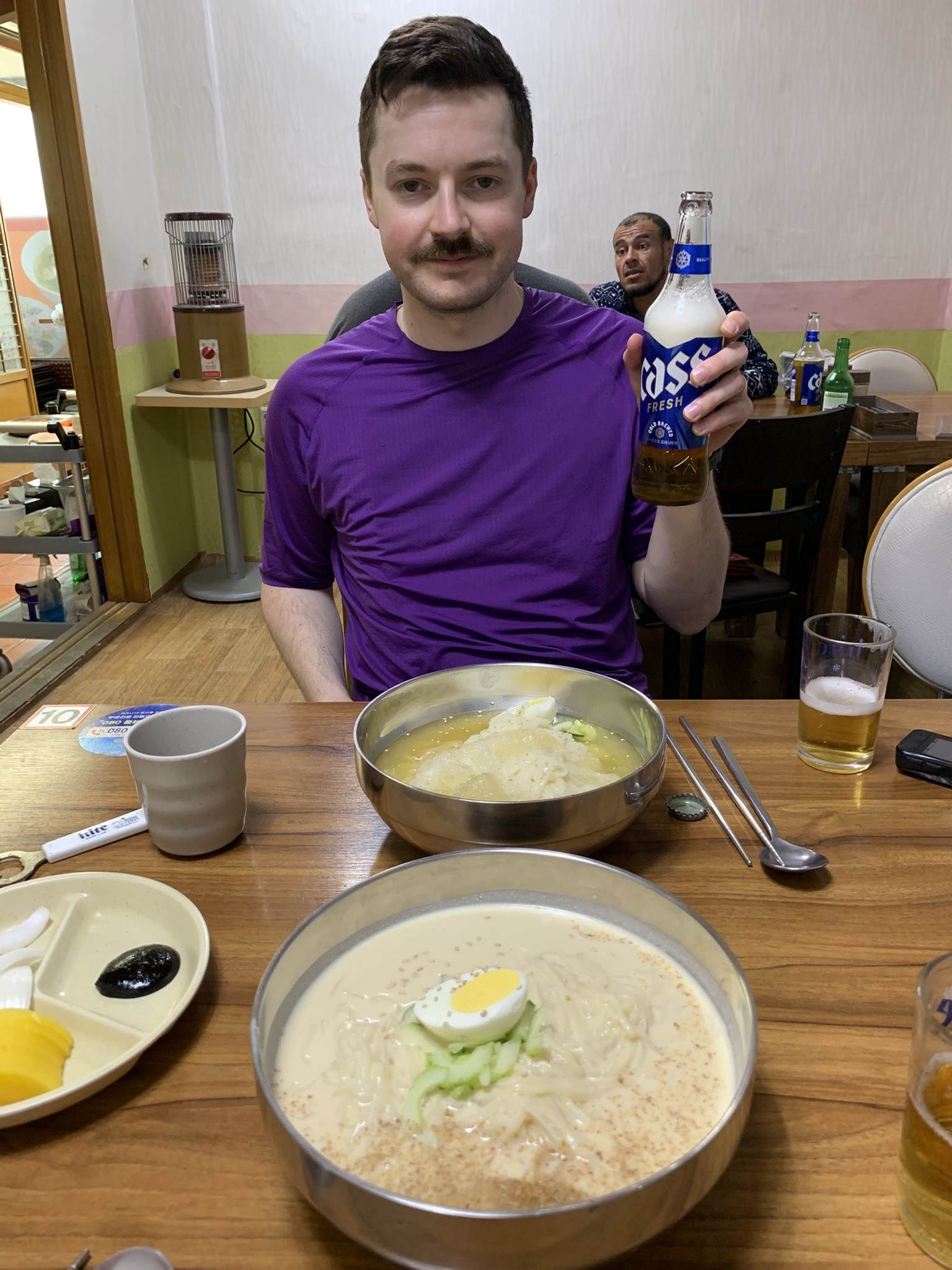 cold noodles and beer