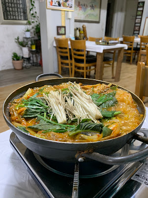 bubbling fish stew
